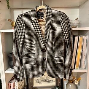 JCREW Houndstooth Schoolboy Slim fit Blazer size 0